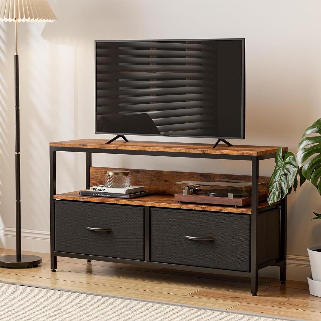 収納チェストロータイプ テレビ台 テレビボード 北欧 ウォールナット幅98