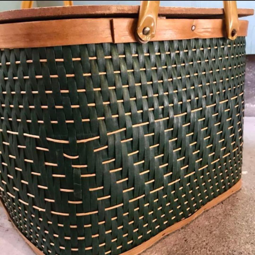 美品　Vintage picnic basket
