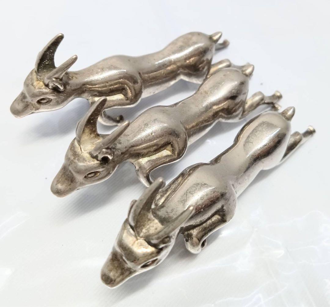 【k】箸置き 馬 犬 兎 カンガルー アンティーク 5点 インテリア 置物