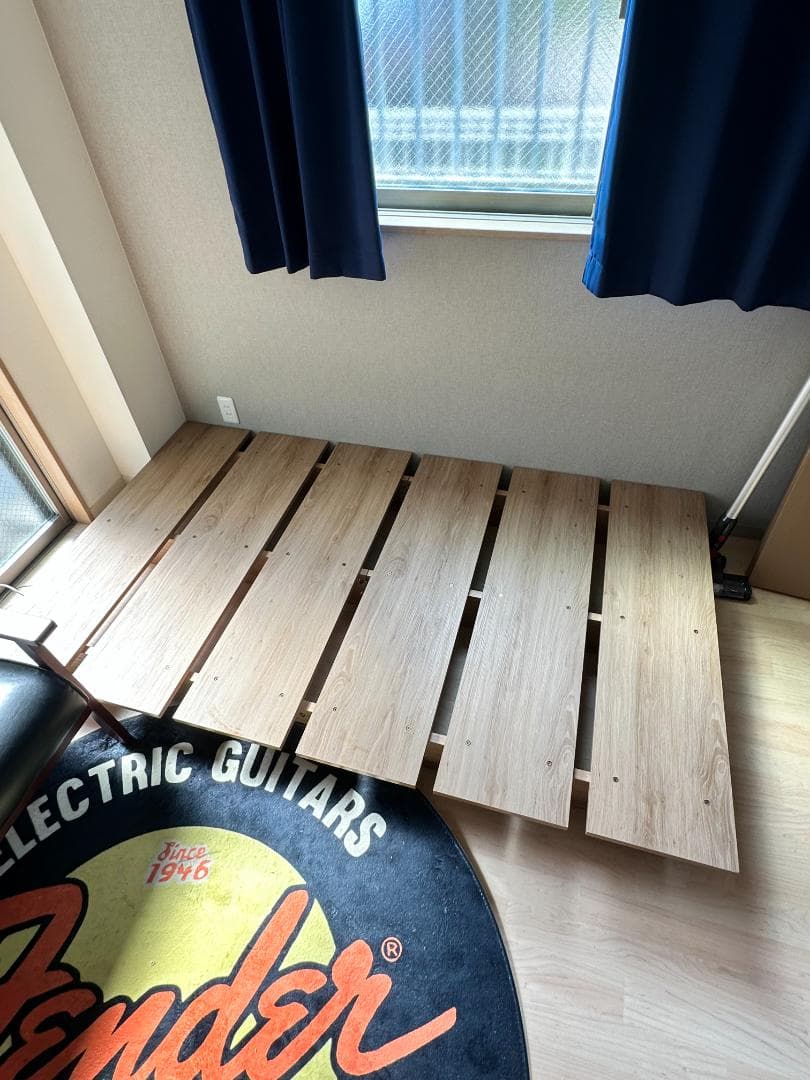 【LOWYA ロウヤ】　ベッドフレーム シングル 木製ナチュラル 北欧風