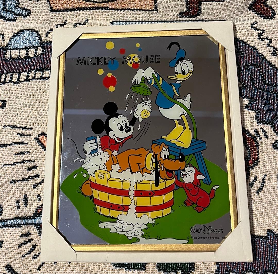 パブミラー　Walt Disney’sミッキーマウス　昭和レトロ