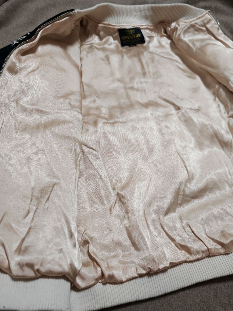 HOUSTON USA 日本 美品 別珍 芸者 龍鷲 スカジャン vintage