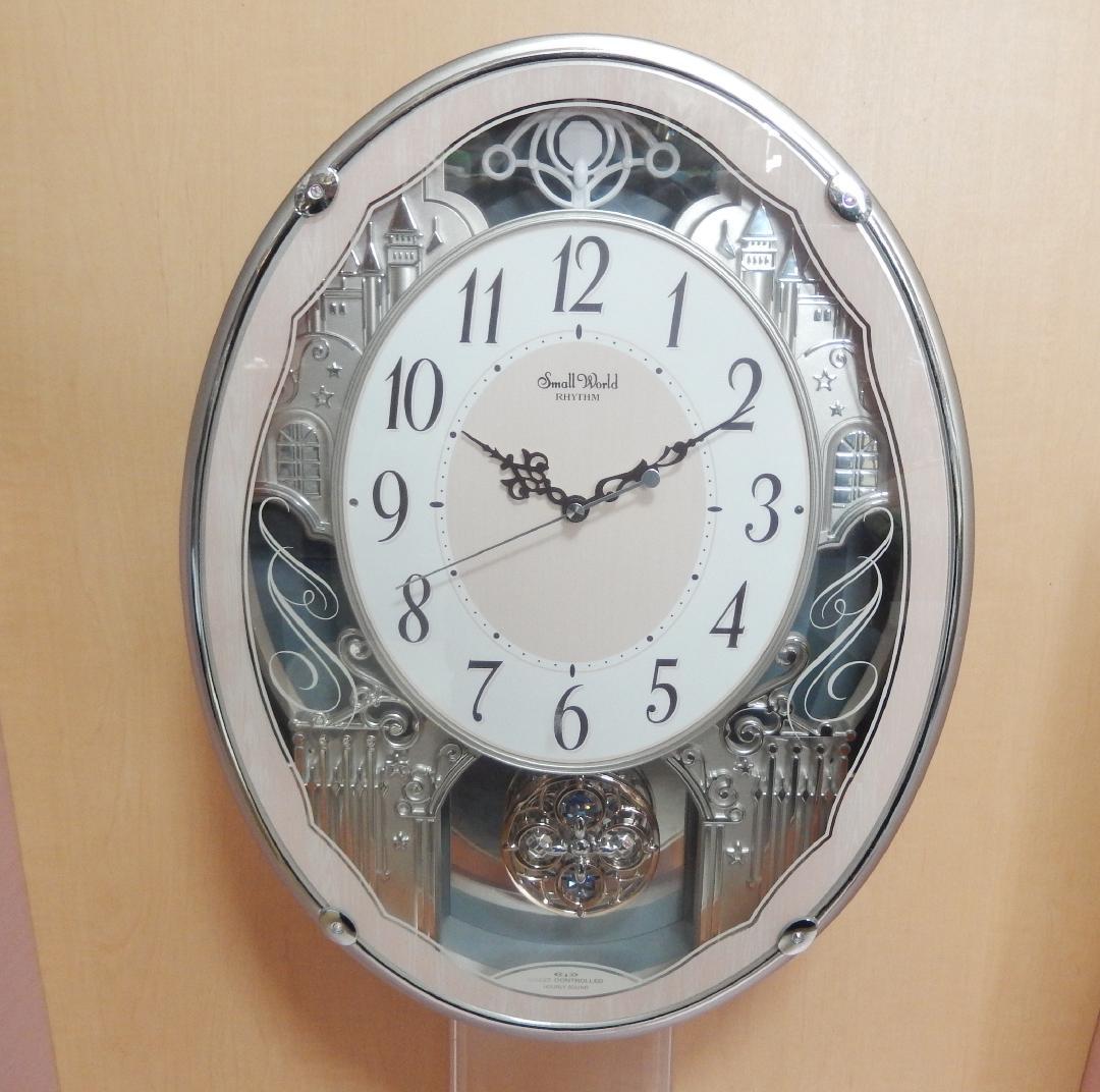 電波振子掛時計　リズムスモールワールドクラッセ 30曲メロディ