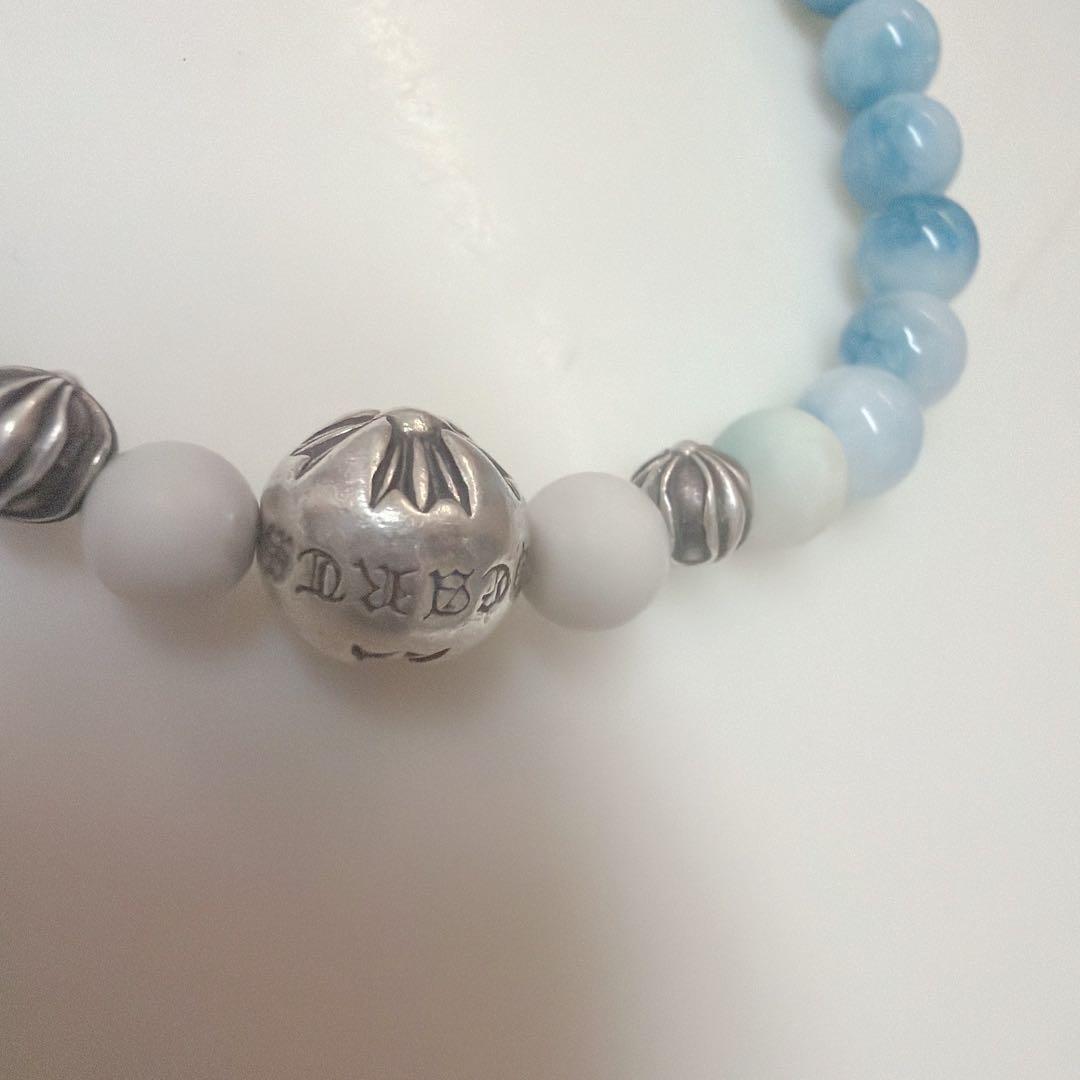 クロムハーツ　ビーズブレスレット　数珠　6mm