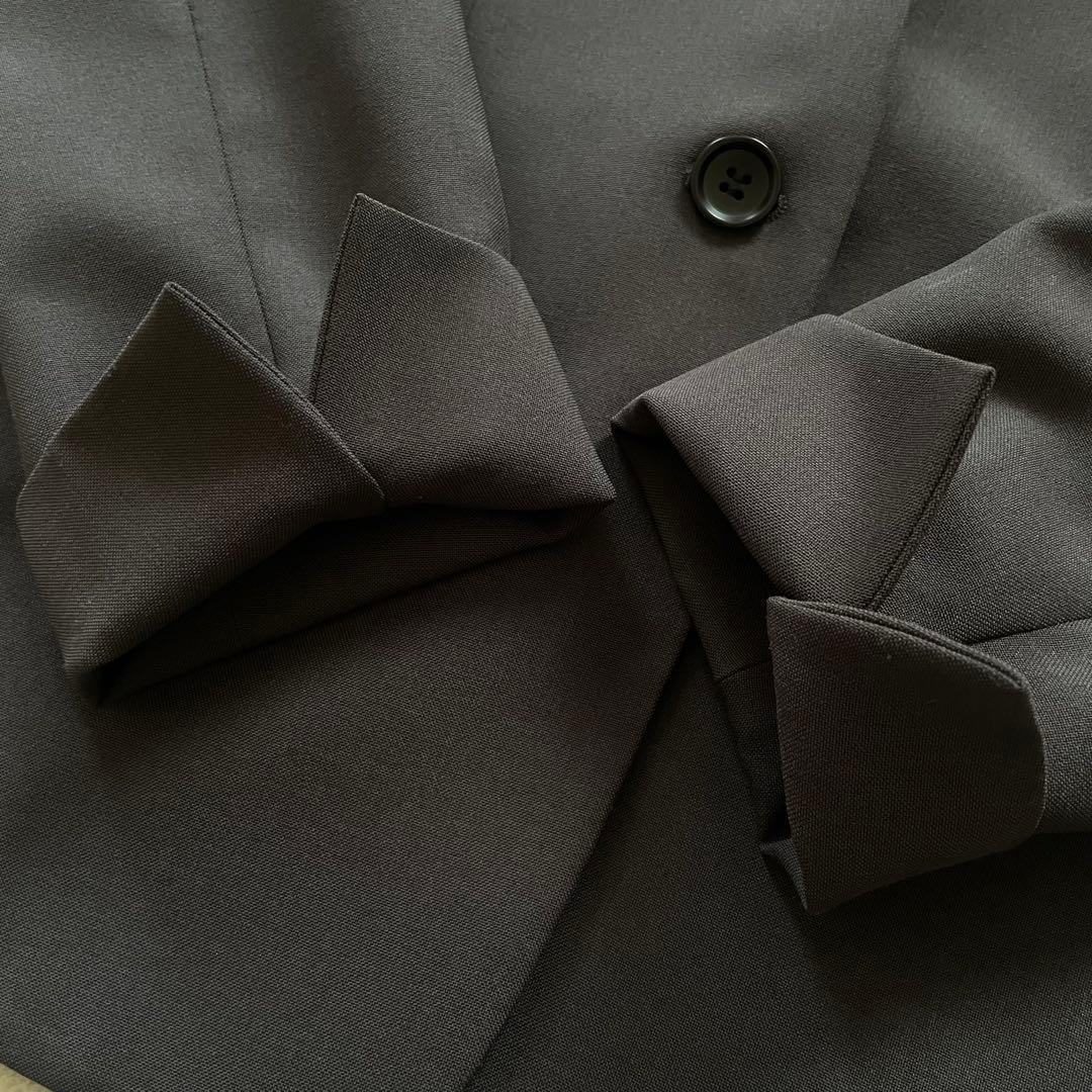 PLST プレミアムオックスカラーレスジャケット&パンツ スーツ 小さめサイズ