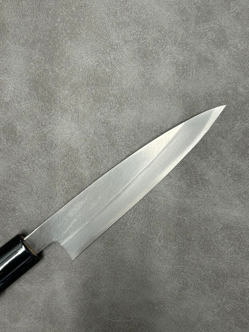 包丁 ペティナイフ 安来鋼白紙２号 120mm 朴プラ柄 ペティ ①