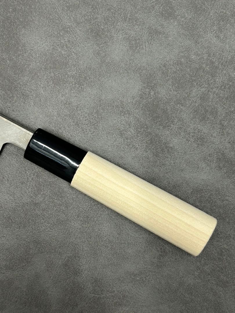 包丁 ペティナイフ 安来鋼白紙２号 120mm 朴プラ柄 ペティ ①