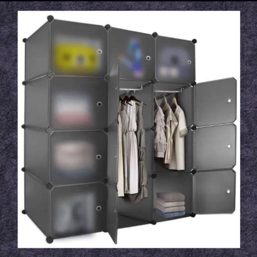 アイデア次第で組合わせ自由自在❤大容量＆大収納❣スタイリッシュ☆ワードローブ