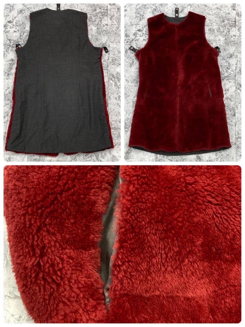 イレブンティ eleventy 千鳥格子 コート　ヌートリアファー　ロロピアーナ