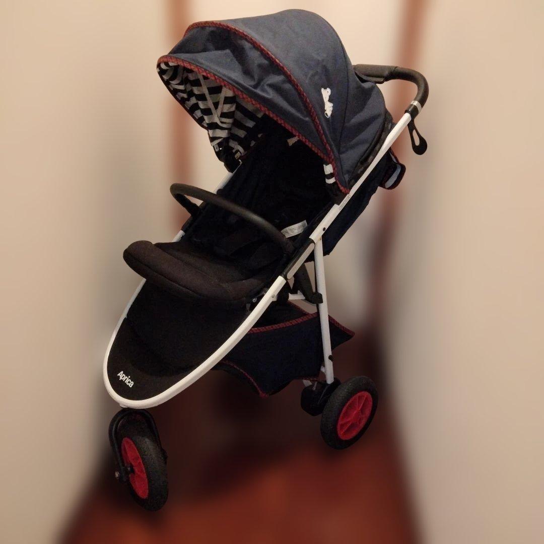 こえり　familiar アプリカ　ネイビー ベビーカー