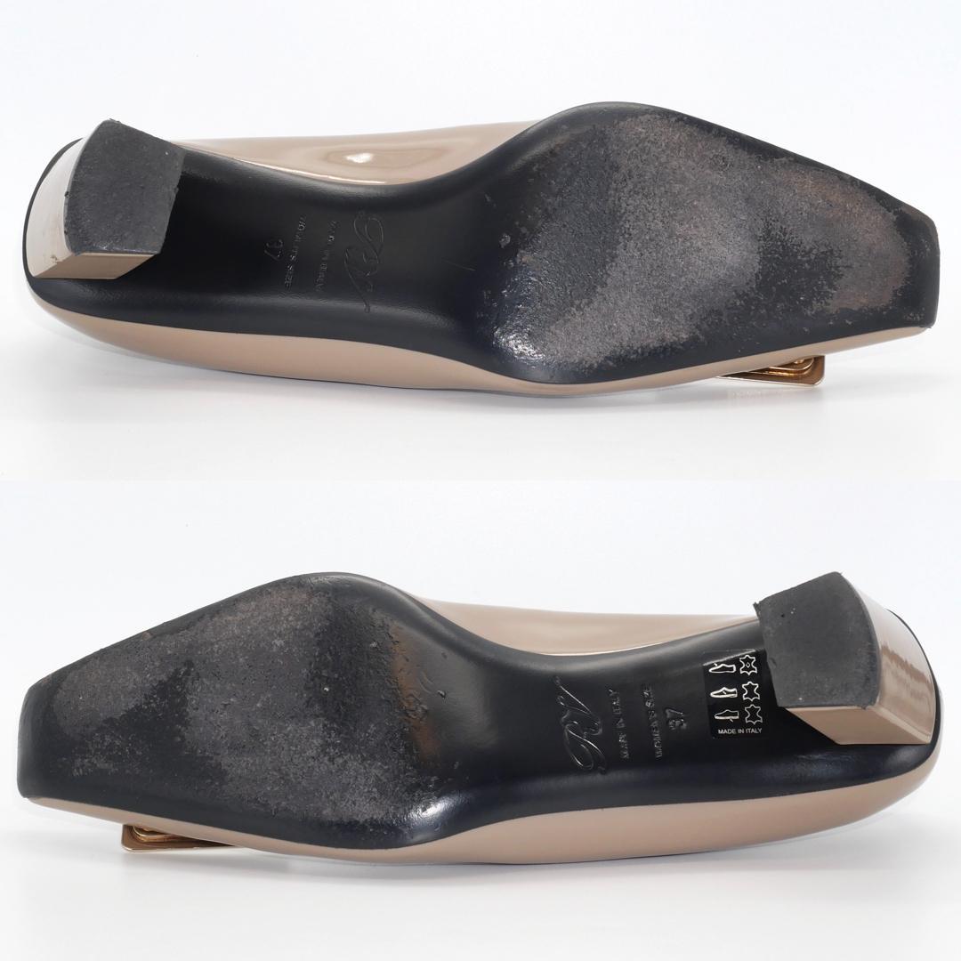 37　Roger Vivier　ロジェヴィヴィエ　ベルヴィヴィエ　グレージュ