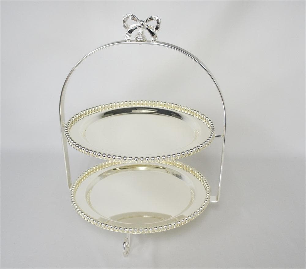 新品　最終お値下げ　ケーキスタンド2段