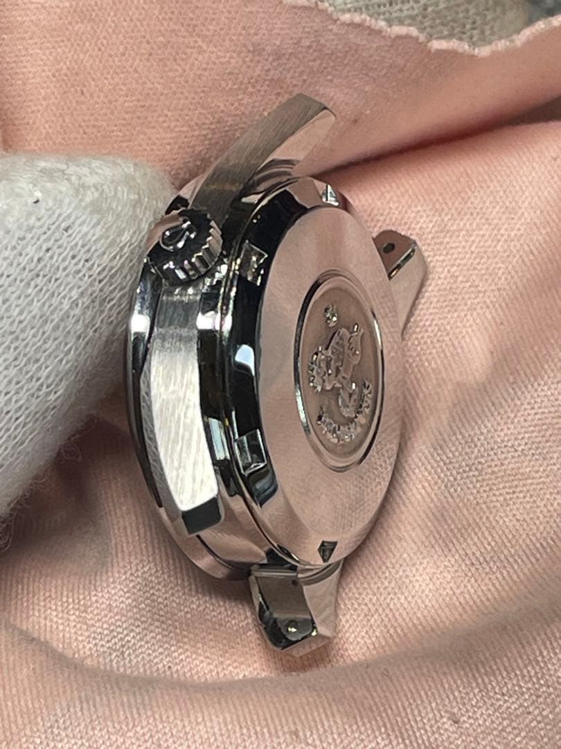 SWISS OMEGA Seamaster 自動巻 新品未使用リザード　箱　稼働