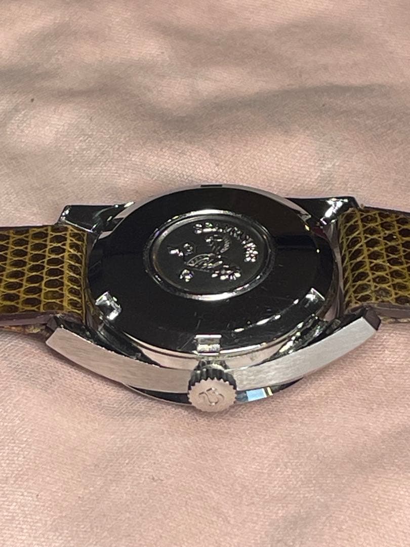 SWISS OMEGA Seamaster 自動巻 新品未使用リザード　箱　稼働