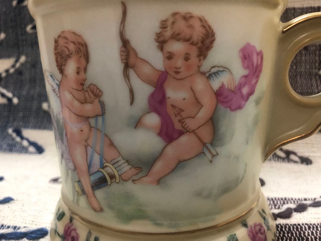 ●アンティークなシェービングマグカップ　エンジェル！