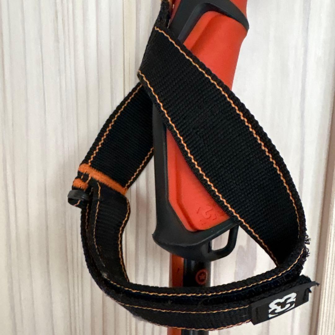 G3スキーポールオレンジ ブラック