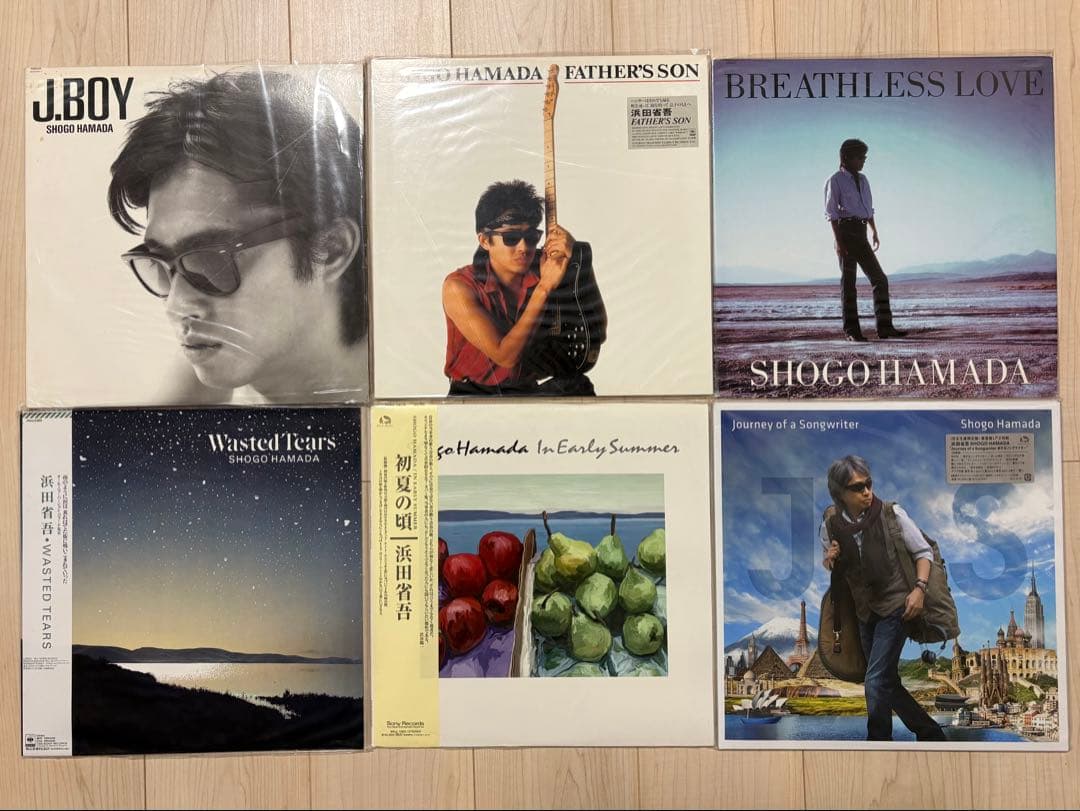 浜田省吾　アナログ盤ＬP まとめて24枚セット