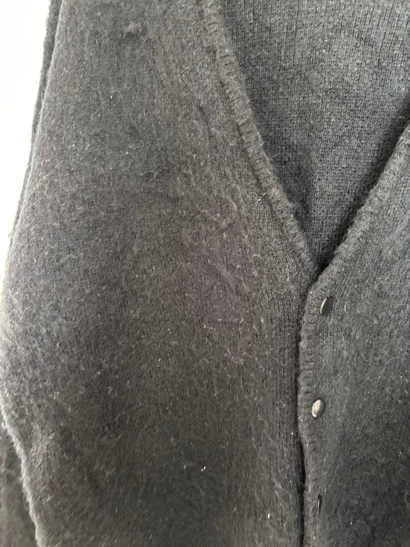 WAIPER.inc ワイパー モヘアニットカーディガン ブラックLサイズ