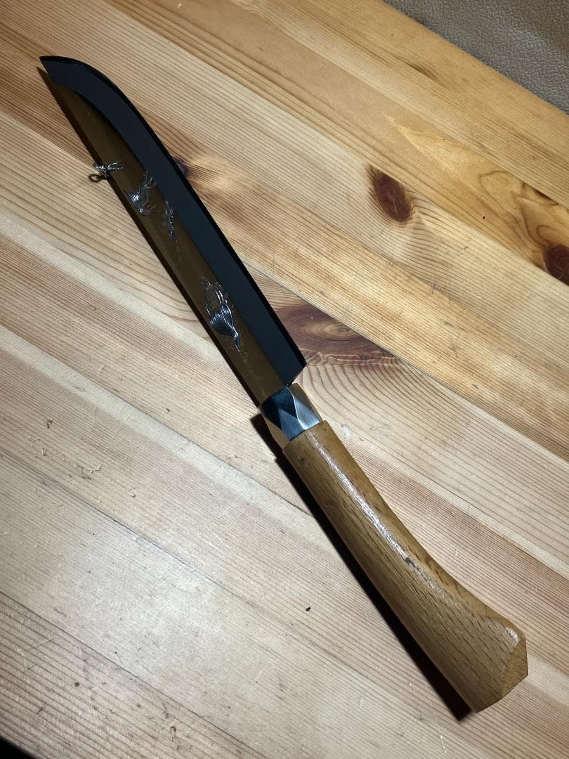 青入　印字　240㎜ 骨切り包丁#D249