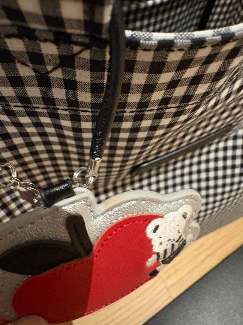 ファミリアトートバッグ　ギンガムチェック