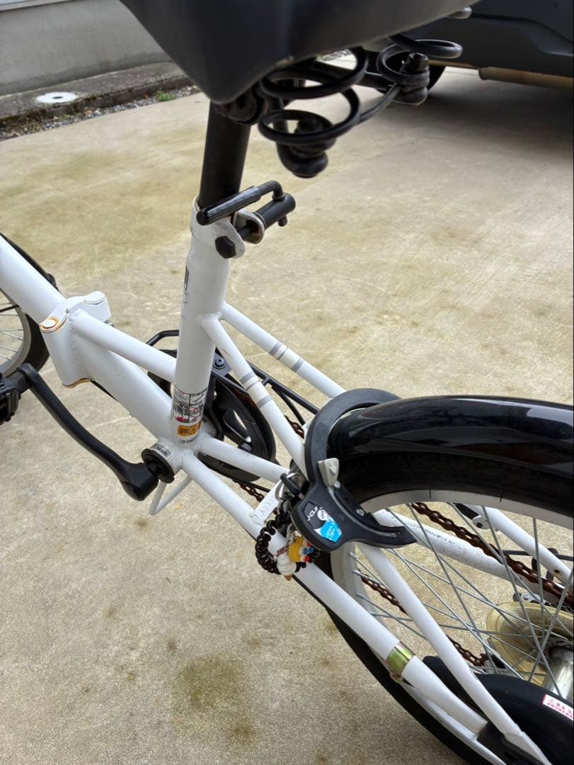 ランドスケープ　20型　ホワイト　折りたたみ自転車