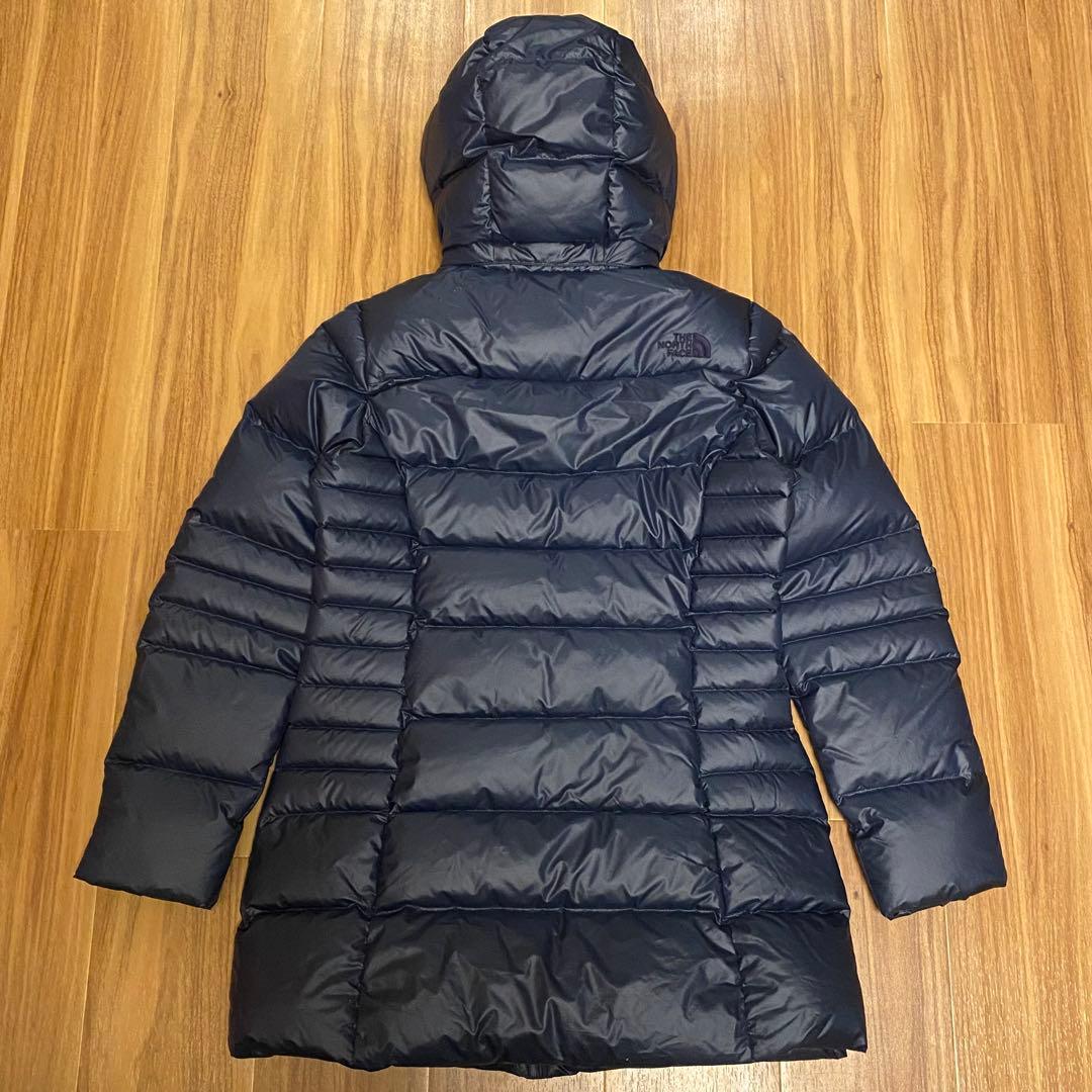 【極美品】ザノースフェイス ダウンコート 紺 レディース M 韓国製