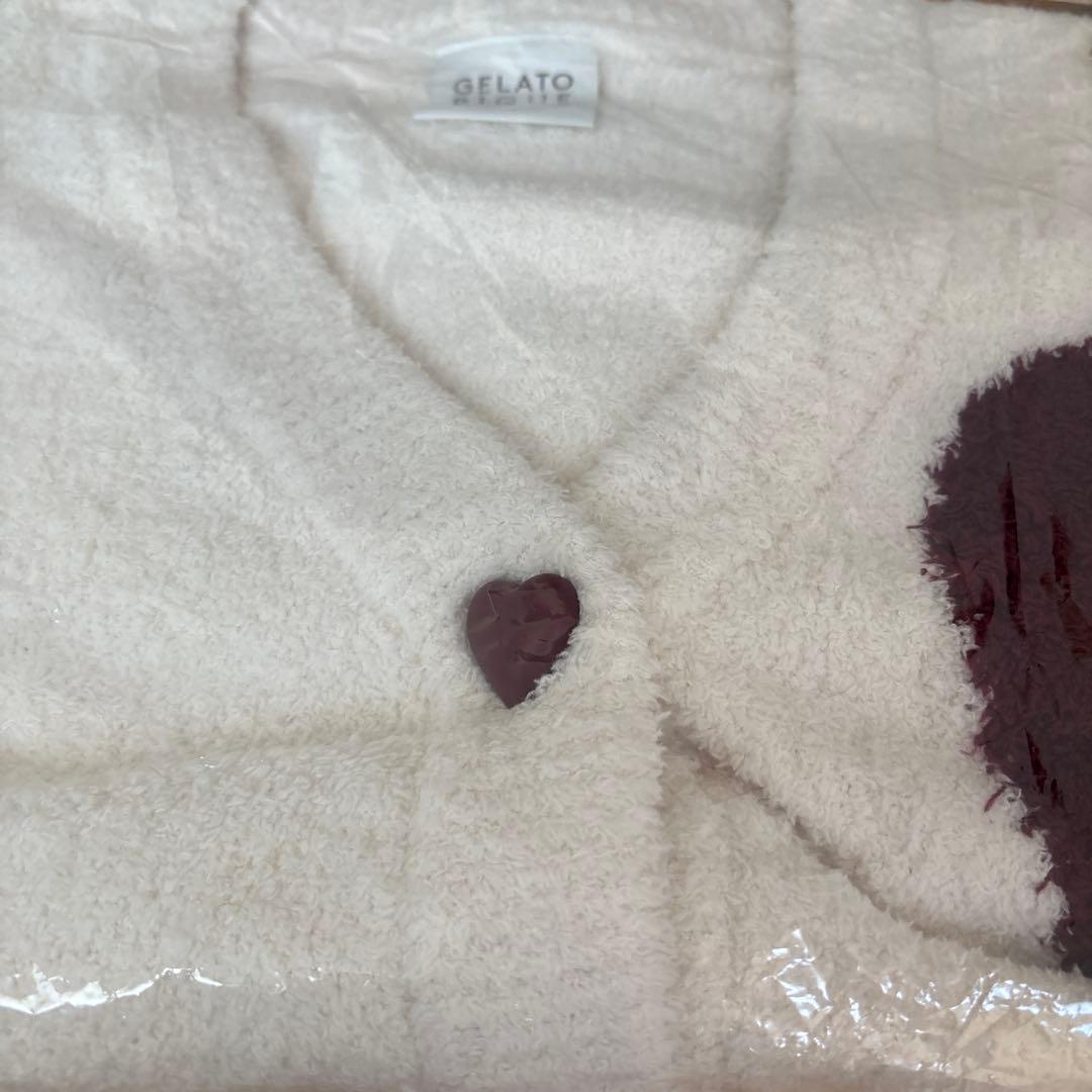 ジェラートピケ♡新品♡ ONLINE限定UNISEXハートジャガードカーディガン