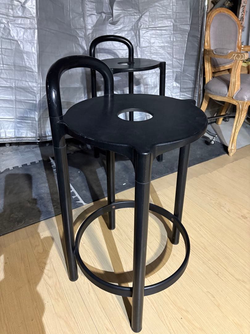 ②希少　Kartell カルテル カウンターチェア　80's? ちょいキズ