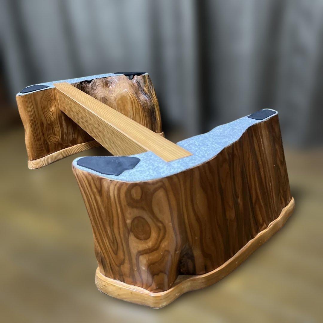 美品　希少　世界遺産　屋久杉　座卓　セパレートタイプ　樹齢1,000年以上