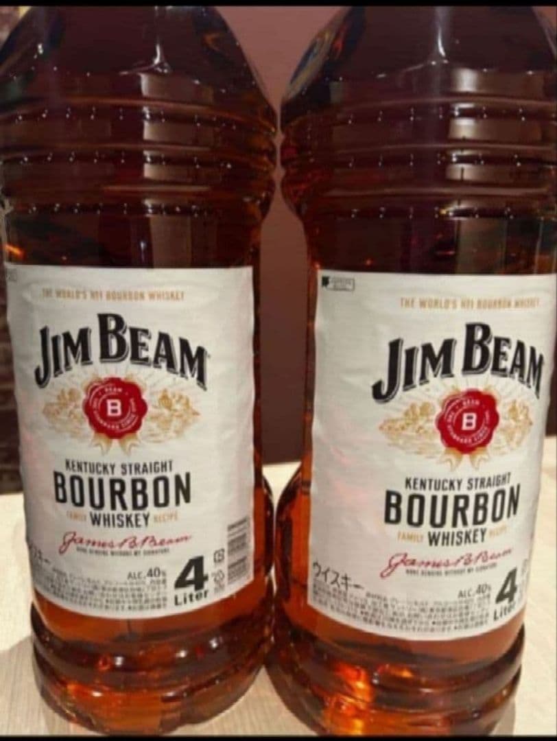 2/6限定値新品未開封⭐️Jim Beam バーボンウイスキー 4L 即日発送