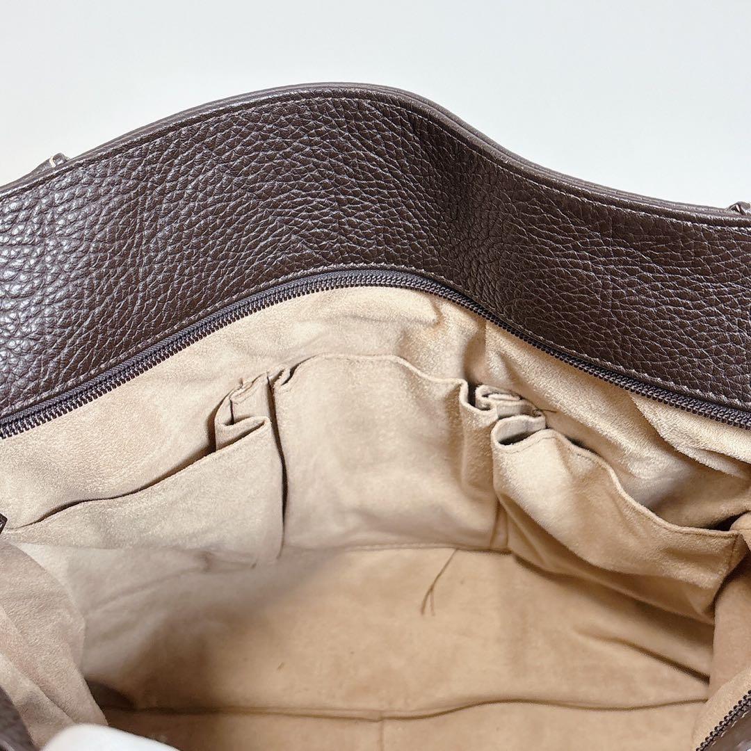 ダンヒル　dunhill メッセンジャーバッグ　2way オールレザー　ブラウン