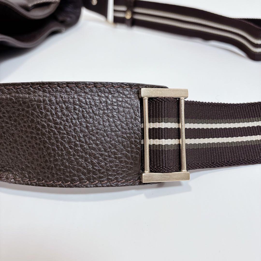 ダンヒル　dunhill メッセンジャーバッグ　2way オールレザー　ブラウン