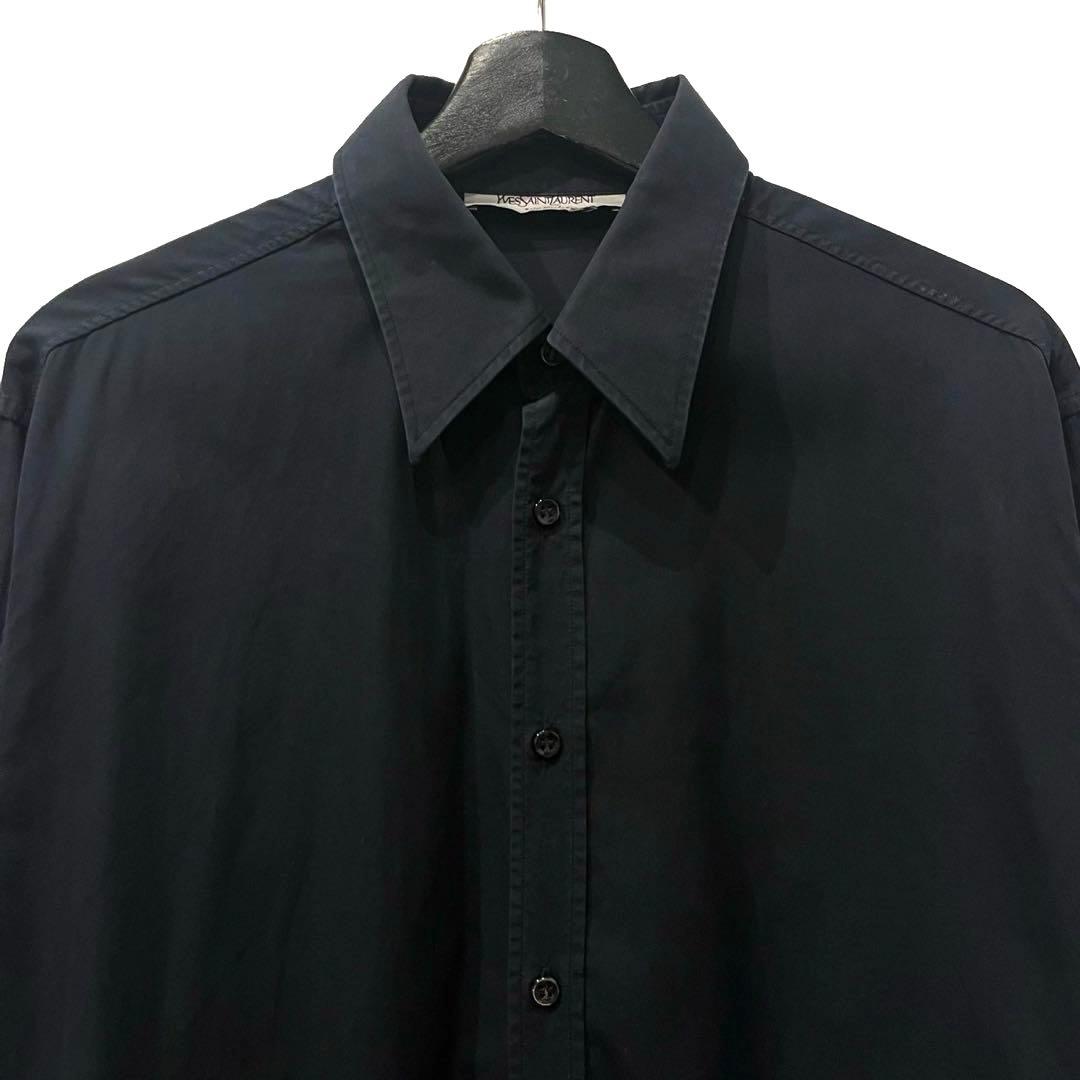 90s Saint Laurent コットンカフスシャツ 名作 PARIS