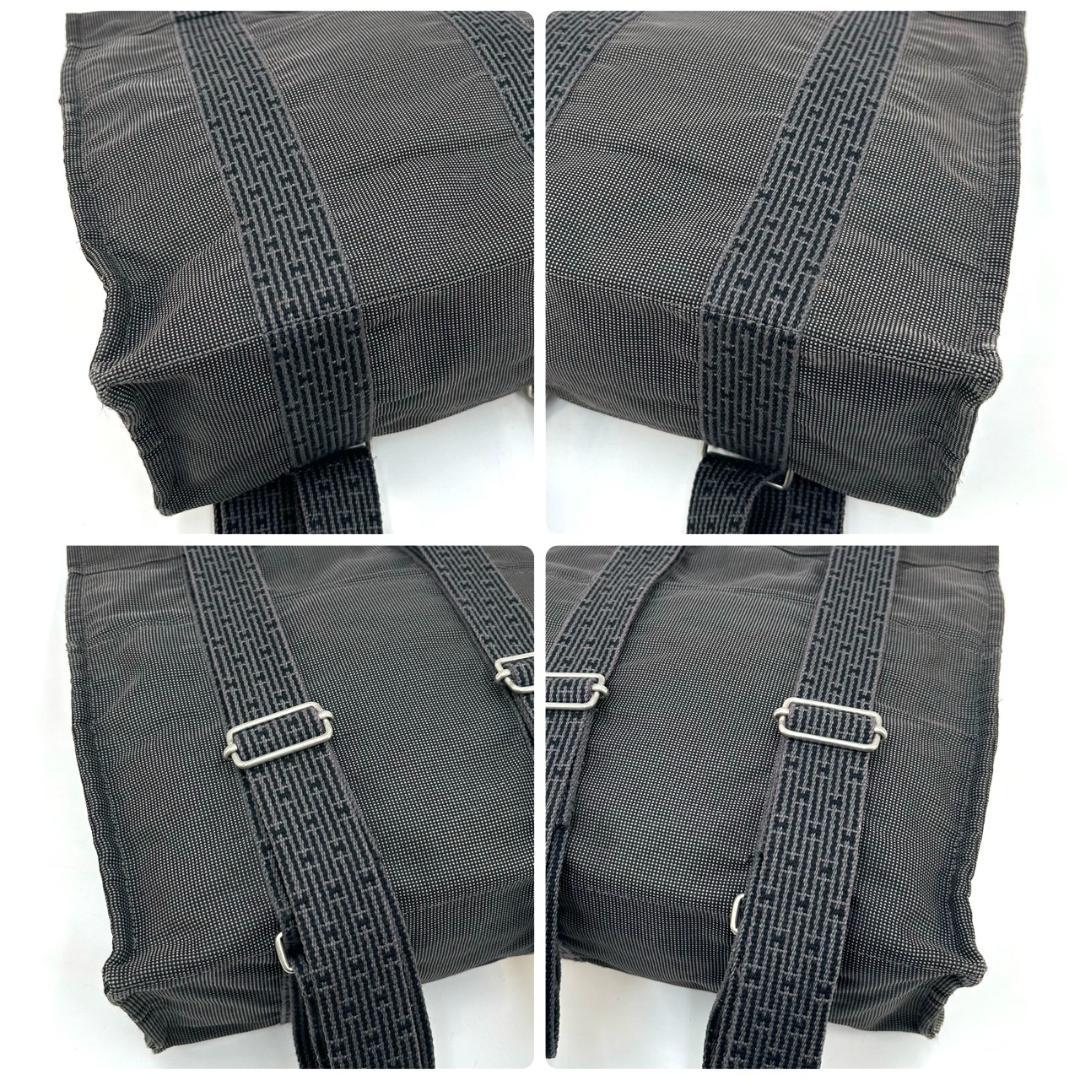 HERMES エルメス リュック エールラインアドMM キャンバス グレー