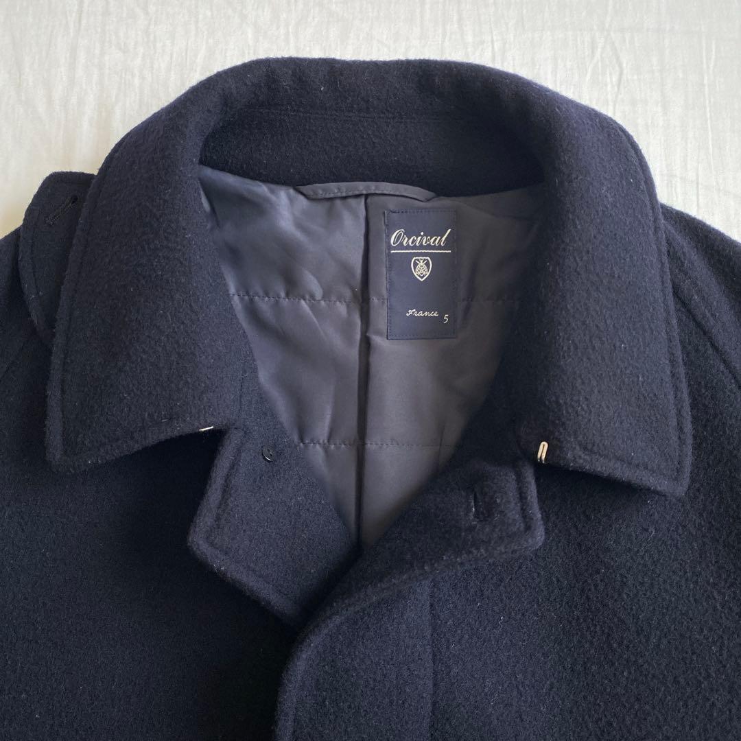 ORCIVAL メリノウールモッサ ステンカラーコート