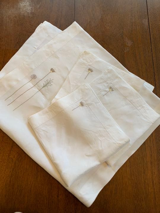 リネンテーブルランナー＆ナフキン３枚セット