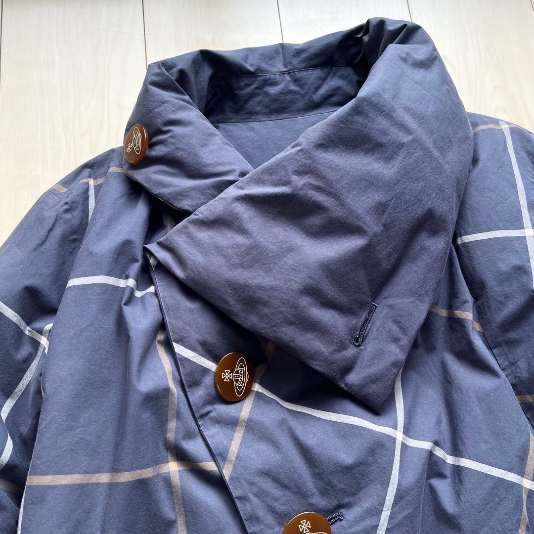 ヴィヴィアンウエストウッドレッドレーベル リバーシブル ダウンコート チェック