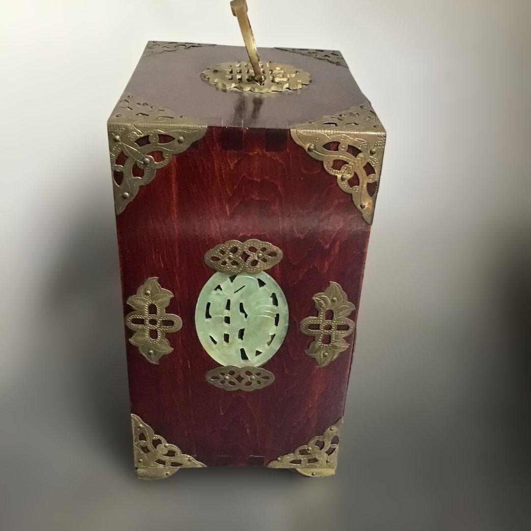 ヴィンテージ宝石箱　ジュエリーボックス　ミニ箪笥　中国骨董品