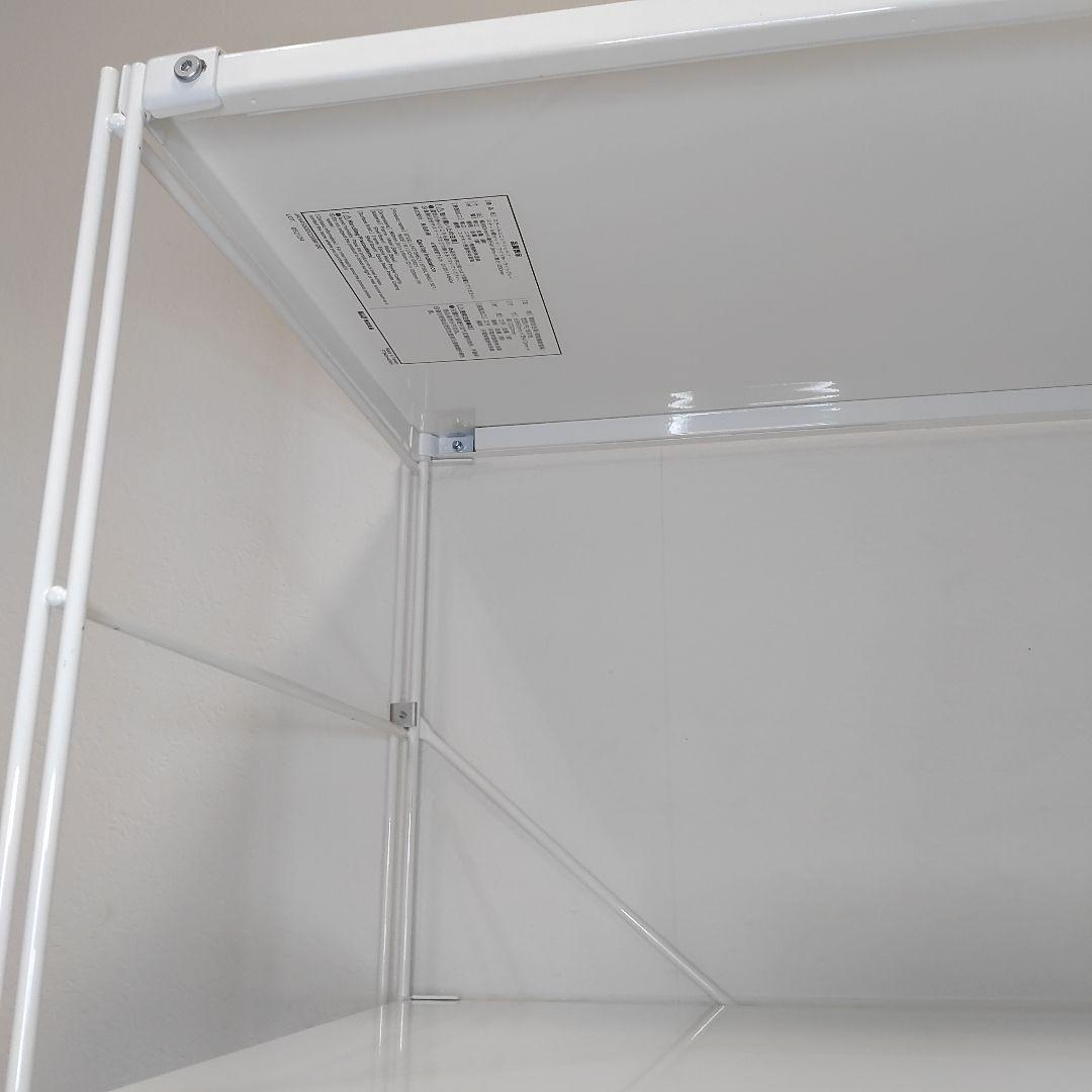 【無印良品】スチールユニットシェルフ・スチール棚セット・中 /ライトグレー(白)