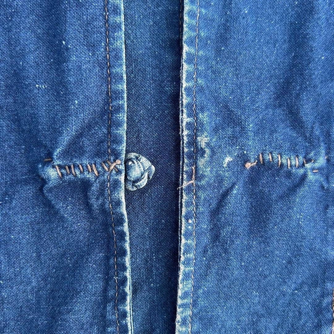 french vintage china jacket インディゴ ブルー