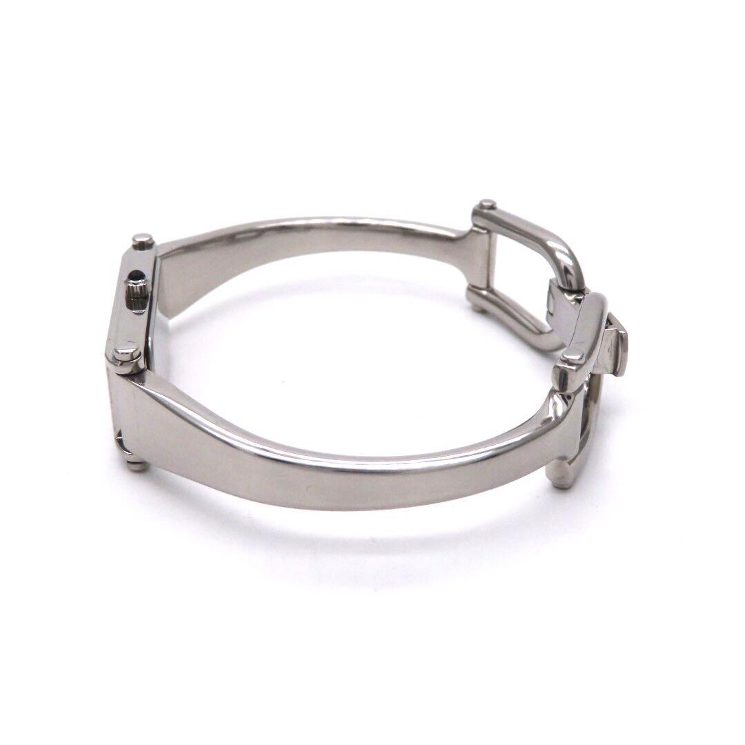 ☆極美品 \"1500L GUCCI グッチ 時計 ダイヤ シルバー バングル