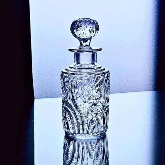 輝くオールドサンルイ 金彩すみれの香水瓶 大#209【20世紀初頭】