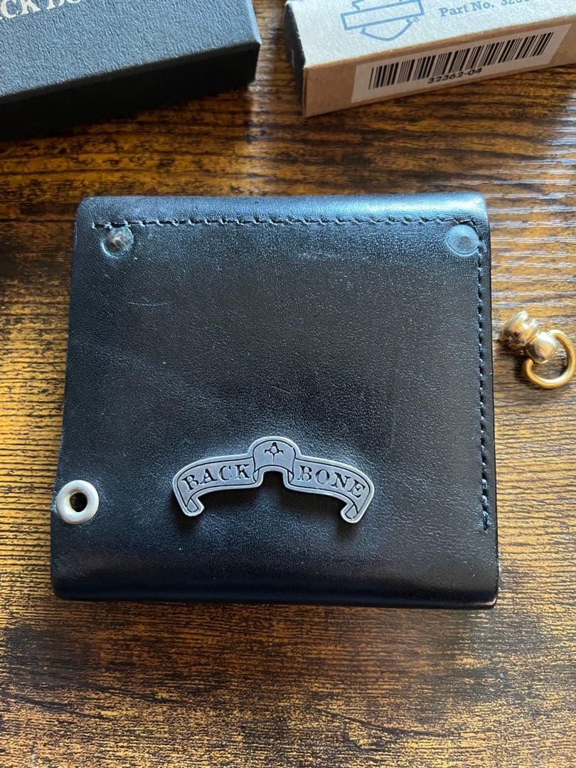 鉾 BACKBONE × HTC コラボ　レザーウォレット　財布