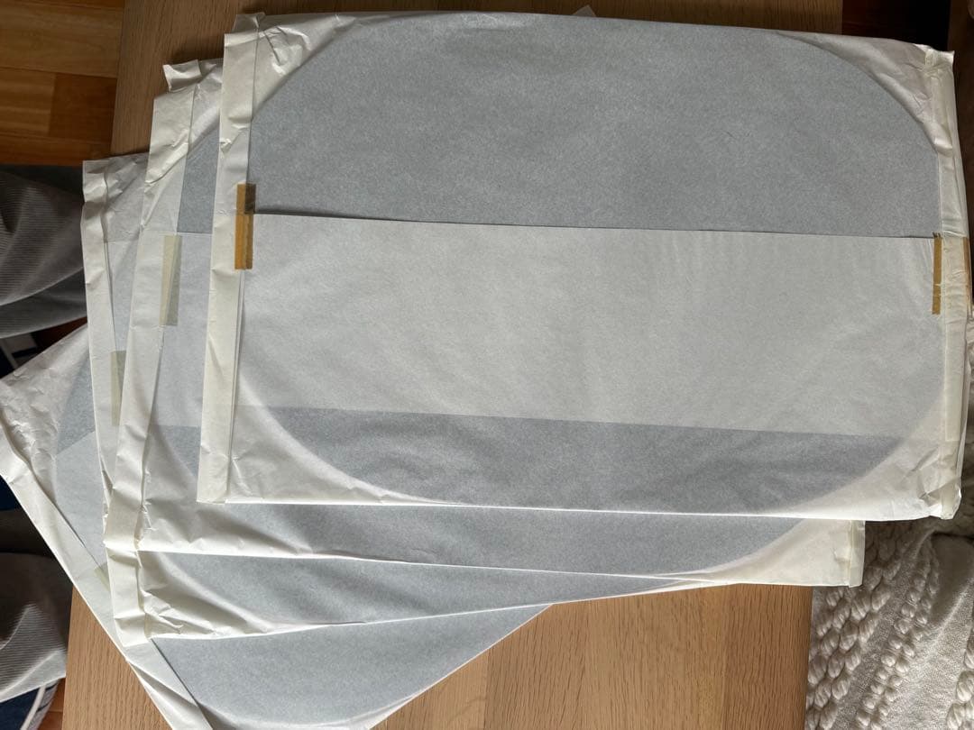 光琳堂 越前塗 プレースマット 黒×朱 両面使用可 5枚セット 未使用 箱入り