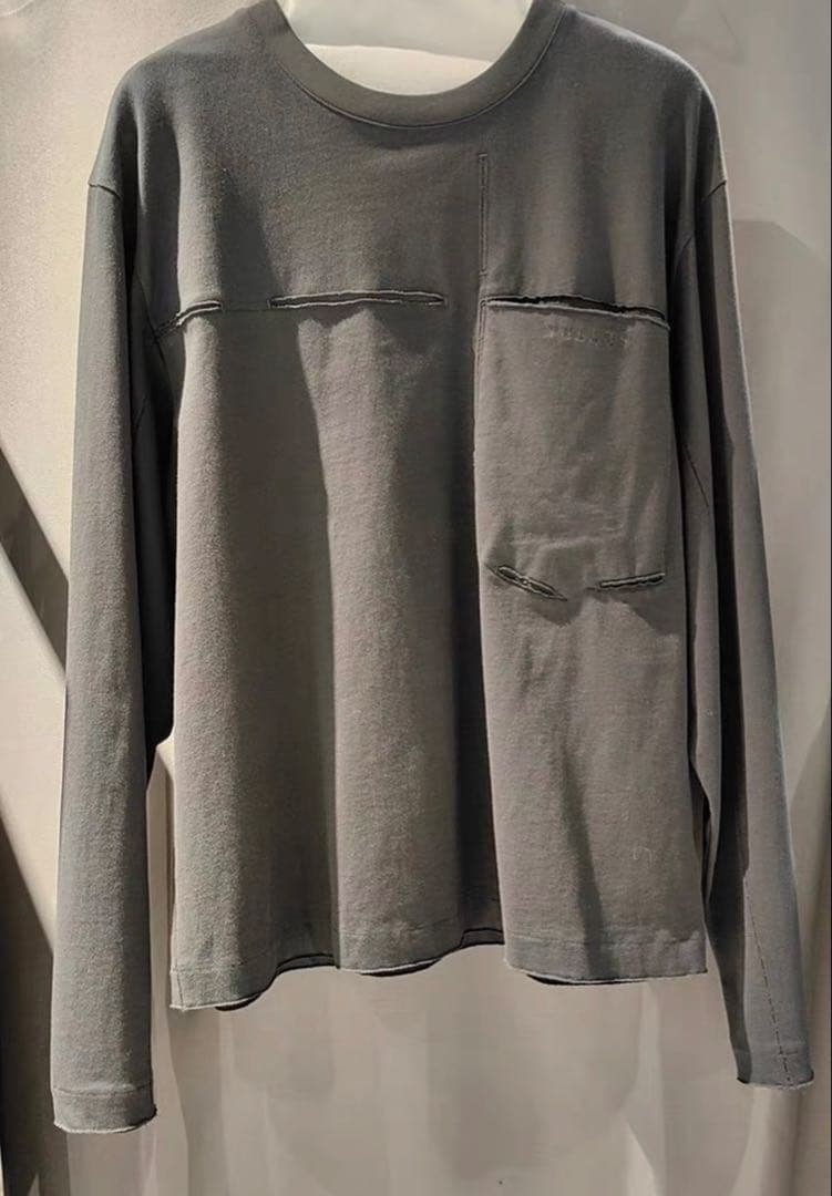 NULLUS ヌルース　Slit Cut LS Shirt