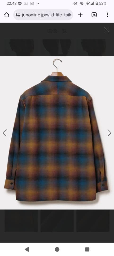 ワイルドライフテーラー　PENDLETON ネルシャツ