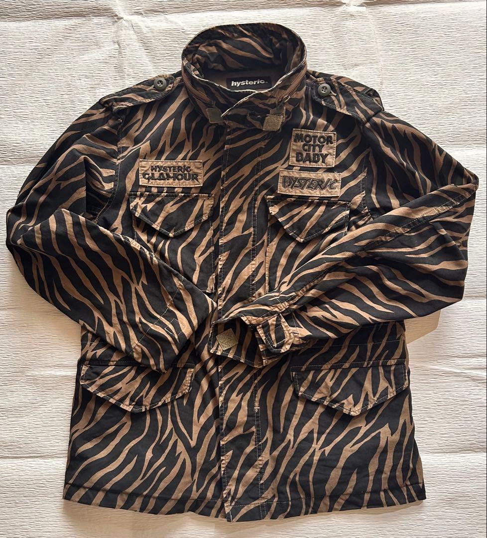 hysteric ゼブラ柄 ミリタリージャケット
