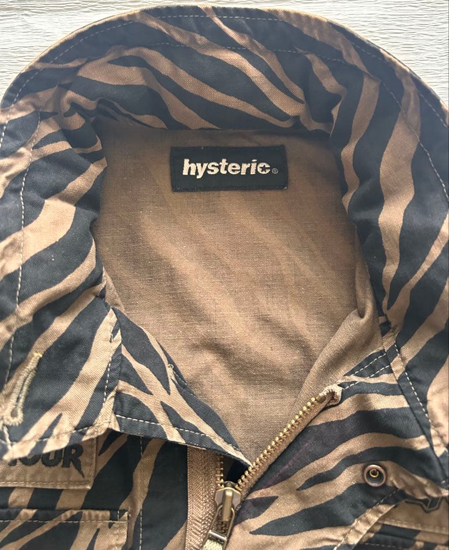 hysteric ゼブラ柄 ミリタリージャケット