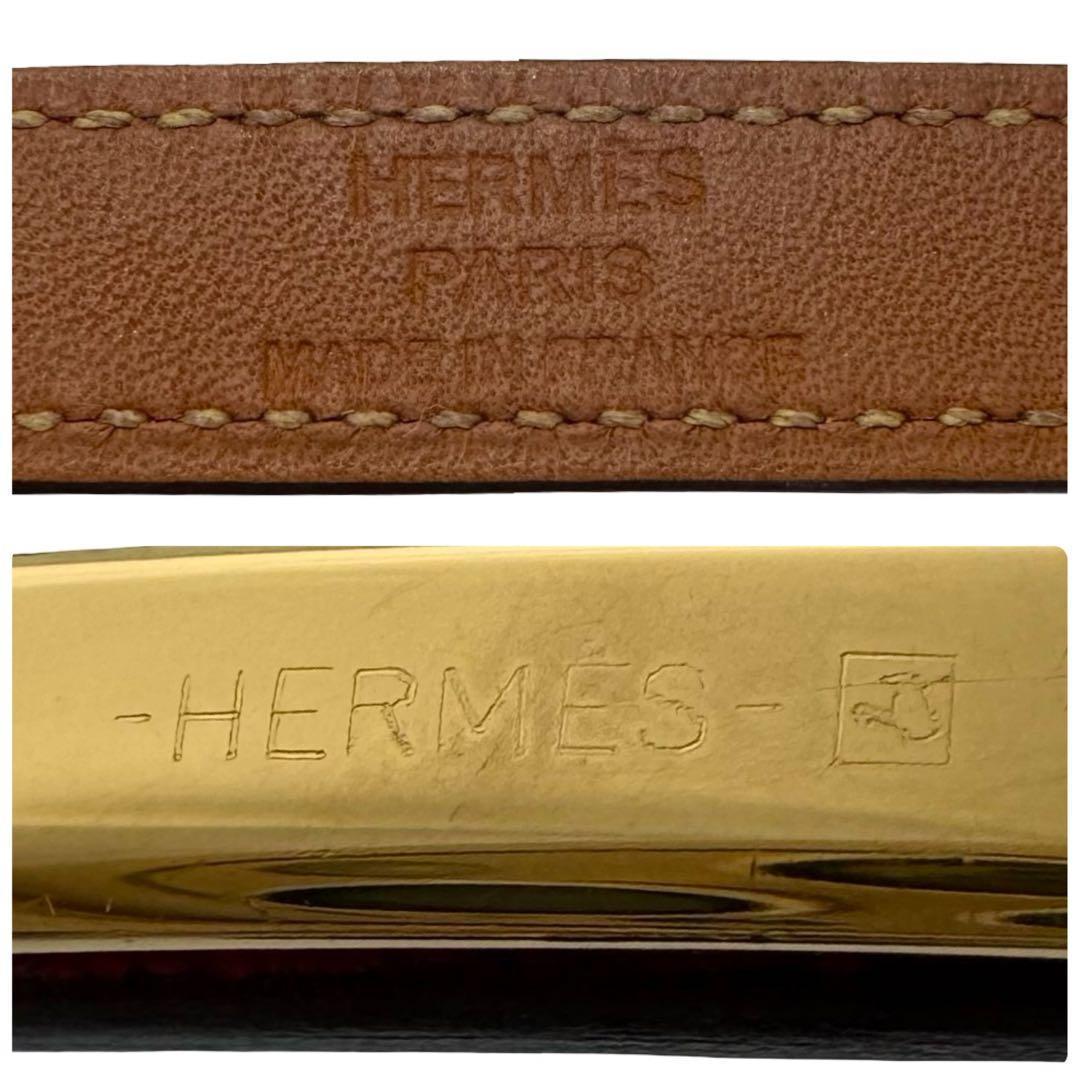 HERMES エルメス ケリー ドゥブルトゥール ２連 ブレスレット XS 赤