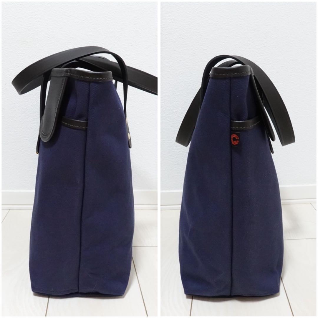 CROOTS フラップ　ポケット　トートバッグ　BEAMS F 別注　ネイビー